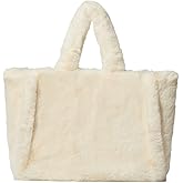 Women Tote Bag Fluffy Faux Fur Handbags Large Capacity Shopping Shoulder Bag Furry Clutch Handbag