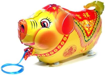 PartynBalloon â„¢ Cute Golden Pig Walking Animals Pet Party Helium Balloon P0004 Mobile Phone Apps Special Edition