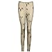 Leggings,Febecool Women Fashion Casual Printed Skinny Jegging Pants Slim Stretchy Leggings (Large, Gold)