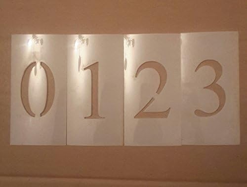 4 Inch Times New Roman Number Set Stencil