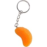 xuzhiyuan Creative 3D Fruits Keychain Funny Simulated Fresh Strawberry Pitaya Grape Orange Key Ring Bag Jewelry