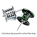 Baitcasting Reels, 18 LBs Carbon Fiber Drag Baitcaster Reels With Aluminum alloy Line cup,19+1 Stainless BB - 9.1:1 Gear Ratio Fishing Reels