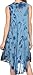 Sakkas 217 Tie Dye Butterfly Tank Sheath Caftan Mid Length Cotton Dress - Blue/One Size