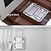 KITCHENDAO Foldable Spoon Rest and Pot Lid Holder for Counter, Non-scratch Silicone Base, Stainless Steel Pan Pot Cover Lid Rack Shelf Stand Holder Spoon Holder Utensil Rest Stove Organizer
