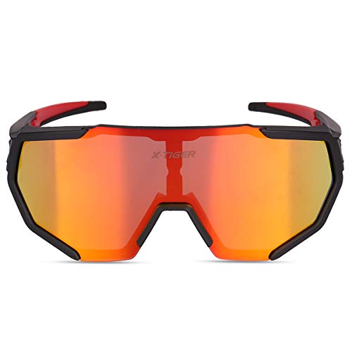 X-TIGER Polarized Sports Sunglasses with 3 Interchangeable Lenses,Mens Womens Cycling Glasses,Baseball Running Fishing Golf Driving Sunglasses - Thumbnail 7