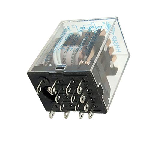 Aexit HH54P MY4 Relays 24V DC Coil General Purpose Power Relay 14 Accessory Power Pin 4PDT
