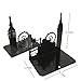 Y-H 1Pair Big Ben and London Eye Non-Slip Iron Bookends, Novelty Vintage Black Bookend As Book Stand for Stationery Home and Office