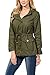 Auliné Collection Womens Military Safari Utility Fashion Hoodie Anorak Jacket