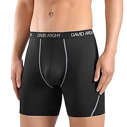 DAVID ARCHY Mens Underwear Solid Quick Dry Boxer