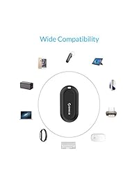 ORICO Mini adaptador Bluetooth 4.0 USB para Windows XP Vista 7 8 8.1 Mac OS (bta 408), Negro