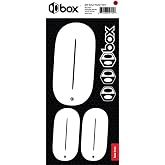 Box Two BMX Number Stickers Kit &ndash; UV-Protected Vinyl, Meets USA BMX/UCI Standards, Includes Number Stickers 0-9, Front and Side Plate Compatible