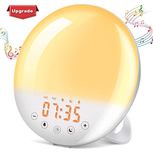 SOLMORE Wake Up Light, Sunrise Alarm Clock Sunset Simulation 7 Colors 9