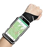 LENTION iPhone 8/7 / 6s / 6 Touch Screen Forearm Band, Wristband, Running Armband with Key ID Cash Holder for Cycling, Jogging, Exercise, Sports (for Phones from 4.0