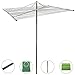 JS HANGER Outdoor Umbrella Clothesline Large Collapsible 4-arm Parallel Clothes Drying Rack Clothes Hanger for Laundry