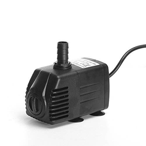 Coohome 400 GPH (1500L/H,25W),Submersible Pump, Adjustable Aquarium Pump, Powerful Pond Pump, Fountain Pump with 4.9ft Power Cord,6.56ft High Lift for Fish Tank, Statuary, Pond, Hydroponics