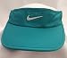 Nike Women's DRI-FIT Adjustable Featherlight Tennis Visor, One Size, Turbo Green