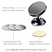 [3 Metal Plates]Magnetic Phone Car Mount 360° Rotation Universal Magnet Cell Phone Holder Dashboard for iPhone X 6s 7 8 plus,Samsung Galaxy S8 S9 Edge note 8,All Smartphones,Mini Tablets,GPS