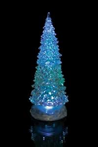 Amazon.com: LED Lighted Christmas Tree Holiday Decoration 10.5&quot;H