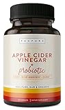 1500mg Organic Apple Cider Vinegar Capsules with Probiotic, Raw 100% Pure Cider Pills for Weight Loss, Digestion, Cleansing and Detox Support, 120 Vegetarian Capsules