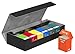 Ultimate Guard Superhive 550+, Deck Case for 550 Double-Sleeved TCG Cards, Black/Grey, Compatible with Boulders, Magnetic Closure & Microfiber Lining