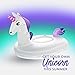Floatie Kings FK-Unicorn Premium Unicorn Float, White, 71
