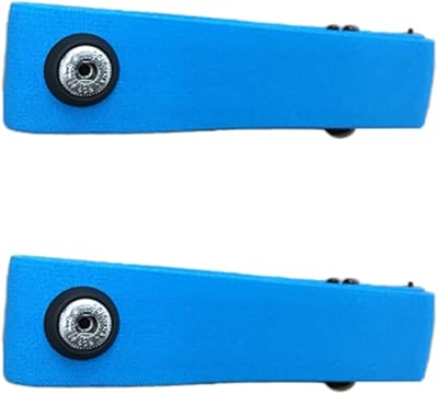 Gathukila 2 Elastic Heart Rate Chest Strap Bands for Geonaute H7 Light Blue