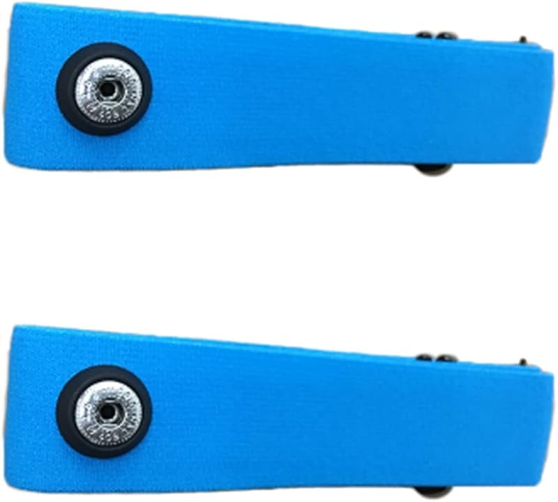 Gathukila 2 Elastic Heart Rate Chest Strap Bands for Geonaute H7 Light Blue