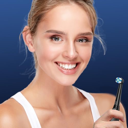 Replacement Brushes Compatible with Oral B IO Electric Brushes, Heads Compatible with Oral B IO 2/3/4/5/6/7/8/9/10 Care for Your Teeth and Gums (10 Black)