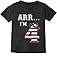ARR I'm 4 Pirate Birthday Party Four Years Old Toddler/Infant Kids T-Shirt 4T Black primary