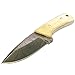 Yooyo Handmade Damascus Steel Knife- Decorative Knives, Camping Survival Knife, and Hunting Knife with Exquisite, Sharp Blade with Real Leather Sheath