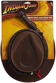 Indiana Jones and the Kingdom of the Crystal Skull Adult Hat and Whip Set,Brown, One Size