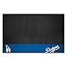FANMATS MLB Los Angeles Dodgers Vinyl Grill Mat , Black, 26