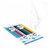3Doodler Create Canvas Kit, Garden Gnome (X1), with 2 Pack of Plastic Filaments
