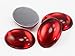 Allstarco 40x30mm Red Ruby H103 Large Flat Back Oval Acrylic Cabochons Rhinestones Plastic Gems Embellishments for Crafts, Costumes, Card Invitations, Jewelry, Cosplay - 4 Pieces