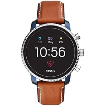 Fossil Mens Gen 4 Explorist HR Stainless Steel Touchscreen Smartwatch with Heart Rate, GPS, NFC, and Smartphone Notifications
