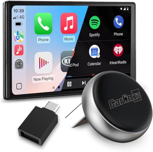 Carlinkit Adaptador automático inalámbrico CarPlay y Android - Mini Ultra 3 Convert OEM con Cable a Llave inalámbrica para iPhone y Android 11+, USB-A/Tipo-C Plug & Play, conexión rápida