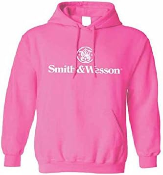 Ladies' Smith & Wesson Ladies Logo Pullover Hoodie, Pink - X-Large