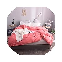 HANBINGPO Cotton White Duvet Cover Pure Color Luxury Quilt Cover Twin Full Queen King Simple Home Textiles (Do not Include Comforter),style3,200x230cm