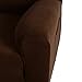 Anself Stretch Recliner Cover Waterproof Nonslip Sofa Cover with Elastic Bottom, Brown