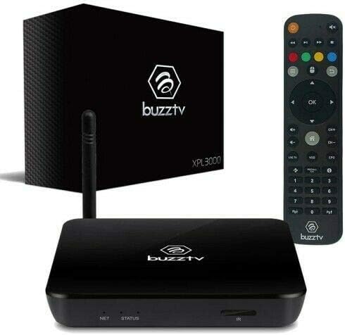 Buzz Tv XPL 3000 2018 Edition Android Nougat 2GB RAM / 8GB ROM Built-in Dual WiFi (Black) + 1 Free Month Streaming