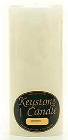 4 x 9 Unscented White Pillar Candles