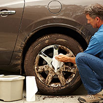 Take the Viva Dare and use our absorbent paper towels to take on any mess, even your muddy car.