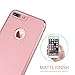 iPhone 7 Plus Case, Eunsoul 3 In 1 Ultra Thin and Slim Hard Case Coated Non Slip Matte Surface with Electroplate Frame for Apple iPhone 7 Plus (5.5')(2016) -- Rose Gold