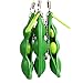 WFFO Slow Rising Squishy Toy, Squeeze Bean Stress Relief Fidget Bean Squishies Toys Keychain Improve Focus Toy (Green)