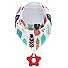 PandaEar Baby Bandana Drool Bibs 6-Pack with Teething Toys, Super Absorbent, 100% Organic Cotton, Neutral Color for Boys & Girls (Neutral)
