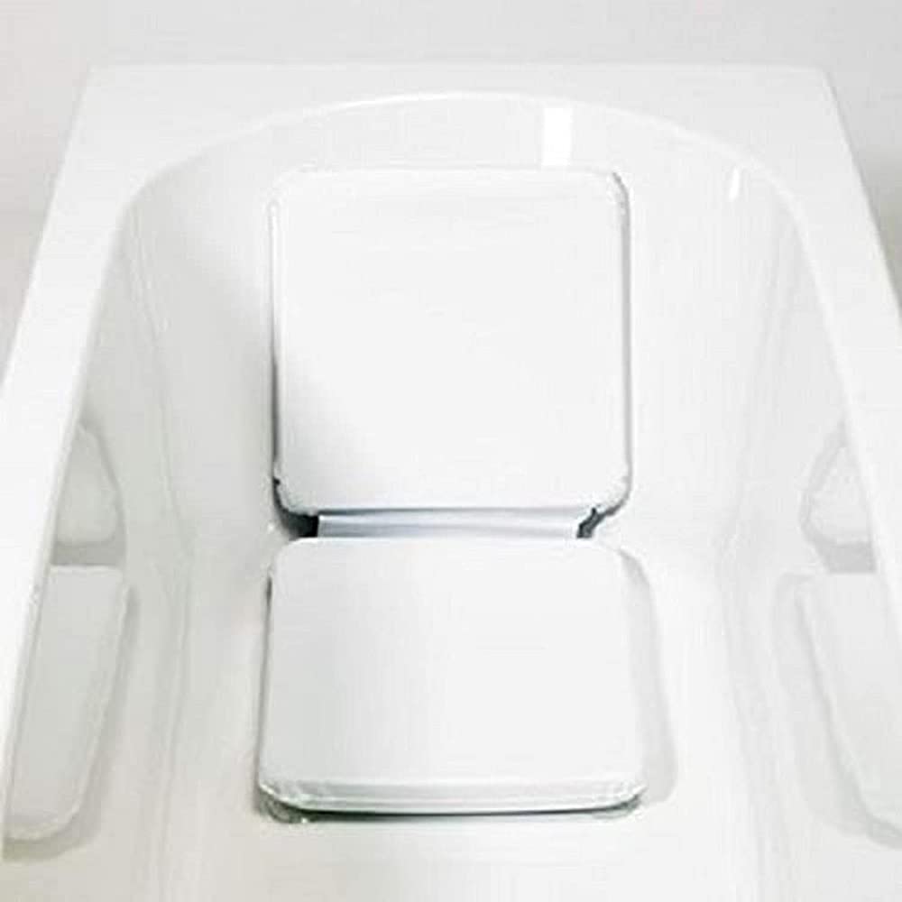 HOMECRAFT Non Slip Bath Cushion – Seat & Back Support with Suction Cups – Soft Foam Pad for Elderly, Disabled & Adults – Waterproof, Easy to Clean & Durable – Comfortable Mobility Aid, Relaxed Bathing