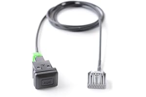 Car Aux Input Cable Adapter for Honda For Civic 8th Gen 2006-2013, For CRV 2008-2013, For Accord (2008+), 150mm Pre-Stripped 