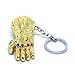 VNFLY Nidavellir Infinity Gauntlet Keychain Avengers Thanos Glove Keychain Key Ring (Gold)