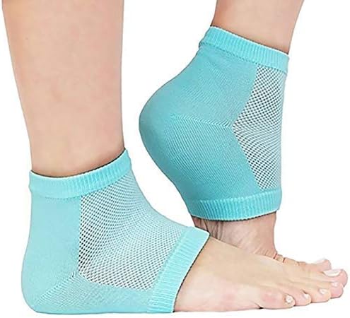 RR Techno Unisex Silicon Gel Heel Socks with Spa Botanical Gel pad (1 Pair)
