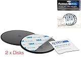 AccessoryBasics Lots Off 2 Pack of 3.15" (80mm) Adhesive Mounting Disk for Boat Car Dashboard GPS (Compatible with Garmin Nuvi Magellan GPS & iPhone Smartphone Mount)